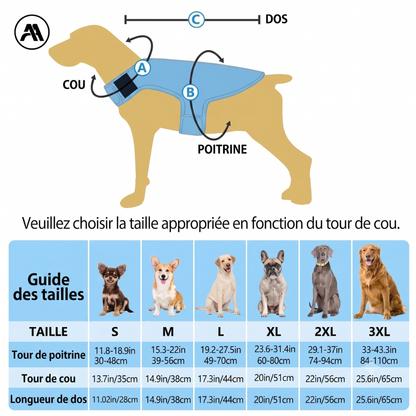 Gilet rafraîchissant pour chien